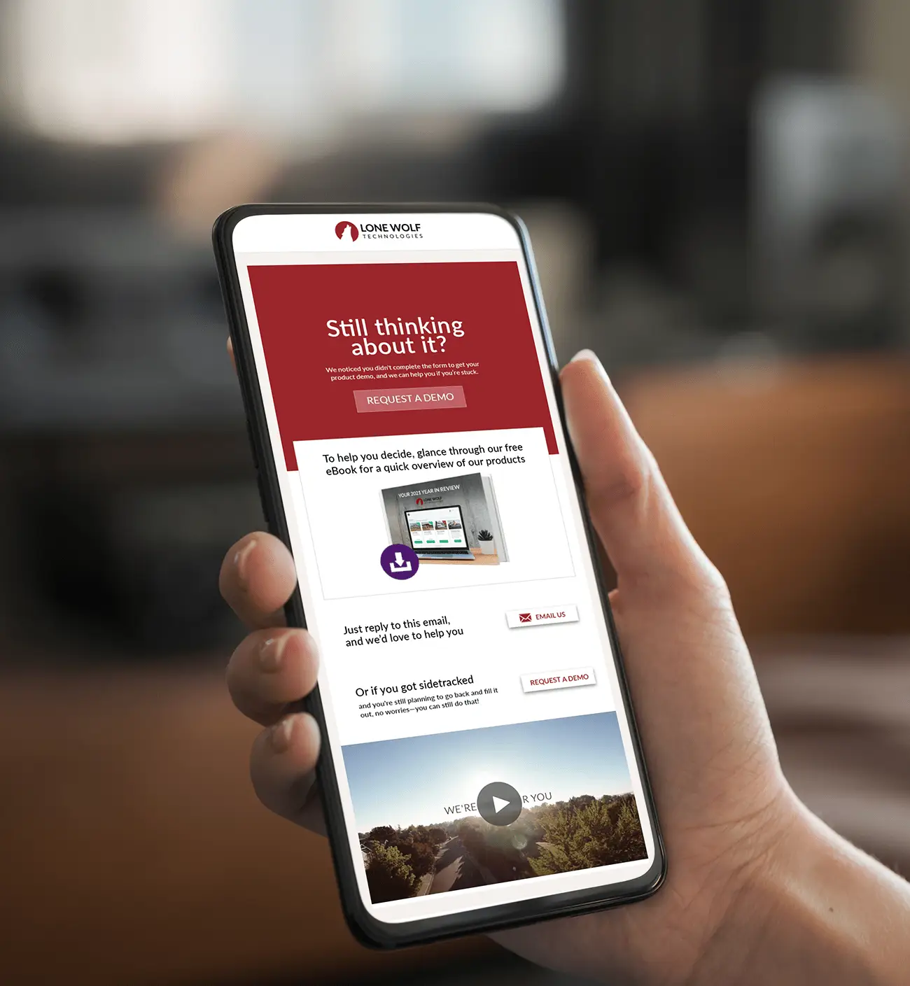 Email design mockup